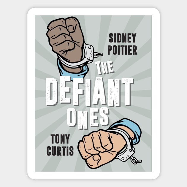 The Defiant Ones - Alternative Movie Poster Magnet by MoviePosterBoy